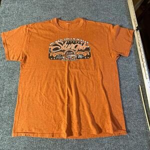 Sturgis‎ Black Hills Rally 2016 T-Shirt - Retro Orange Graphic Tee